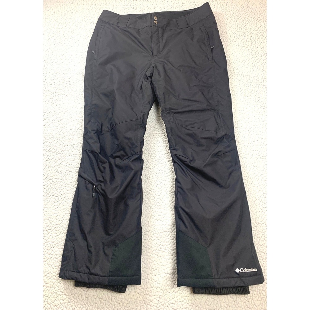 Columbia Snow Pants Womens 1X Black Omni-Heat Insulated Waterproof Ski Pants